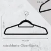OGIVO kleiderbügel Samt 50 stück Rutschfest bügel Samtbügel Produktbild-Vorschau 3