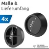 ECENCE Schwingungsdämpfer Waschmaschine 4er Set Schwarz Produktbild-Vorschau 3