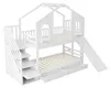 Lit superposé enfant 90 × 200 cm, lit cabane avec toboggan, Voir les images du produit 9