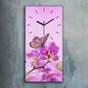Wandbild Leinwand Bilder mit Uhr 30x60 Malerei Blumen Natur Produktbild-Vorschau 2