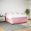 Boxspringbett mit Matratze Rosa 200x200 cm Samt Produktbild-Vorschau 5