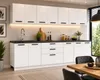 ULWEHOME Küchenzeile 260 cm Mattweiß, Küchenmöbel-Set mit Produktbild-Vorschau 4