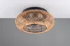 Plafonnier avec ventilateur boho marron noir LILLESAND RL Voir les images du produit 2