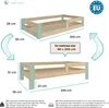 Bodenbett  umbaubar zum Kleinkindbett, 90x200 cm Bettbeine Produktbild-Vorschau 2