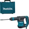 A Makita hammer drill and its case are shown against a white background. Podgląd zdjęcia produktu