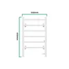 Elektrische handdoekradiator 'Frosta', 85x55 cm, wit, 100W Productafbeelding-voorbeeld 7