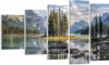 Bild auf Leinwand - Leinwandbild - 5 Teile - See Landschaft Produktbild-Vorschau 1