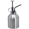 A silver metal plant mister with a pump mechanism. Náhľad obrázku produktu
