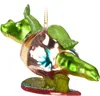 BRUBAKER Surfendes Krokodil - Weihnachtskugel aus Glas - Produktbild-Vorschau 4