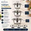 Set di pentole a induzione Royal Swiss da 6 pezzi + Anteprima dell’immagine prodotto 7