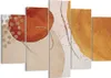 Bild auf Leinwand - Leinwandbild - 5 Teile - Orange Produktbild-Vorschau 1
