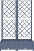 vidaXL Garten-Pflanzgefäß mit Spalier Blaugrau 80 x 40 x Produktbild-Vorschau 3