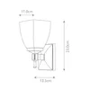 Elstead Shirebrook LED Wandleuchte G9 Chrom IP44 Produktbild-Vorschau 6