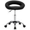 vidaXL Tabouret de travail à roulettes noir similicuir Voir les images du produit 1