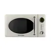 A cream-colored retro-style microwave oven is shown against a white background. Podgląd zdjęcia produktu