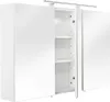 Spiegelschrank 110x68x16cm mit LED Leuchte weiß matt : Produktbild-Vorschau 2