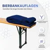 TexDeko Bierbankauflage gepolstert 220x25x2cm waschbar mit Produktbild-Vorschau 5