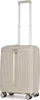 A studio shot of a beige rolling suitcase. Produktbild-Vorschau
