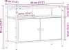 Mobili da bagno vidaXL in rovere Artisan, 80 x 30 x 60 cm, Anteprima dell’immagine prodotto 8