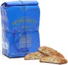 A product shot of a blue package of biscuits with some biscuits in the foreground. Produktbild-Vorschau
