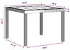 vidaXL Stół ogrodowy antracytowy 100 x 100 x 73 cm z Podgląd zdjęcia produktu 3