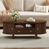Merax Couchtisch mit Rolltür, Sofatisch mit 1 Schublade und Produktbild-Vorschau 8