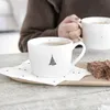 Tasse, Becher CHRISTMAS TREE weiß schwarz für 270ml Keramik Produktbild-Vorschau 3