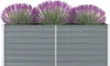 vidaXL Zvýšená posteľ 160 x 80 x 45 cm Pozinkovaná oceľ Náhľad obrázku produktu 1