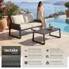 tectake Aluminium Gartenlounge-Set Captive Rope-Design Produktbild-Vorschau 2