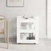 vidaXL Chariot de cuisine blanc 60x45x80 cm Bois composite Voir les images du produit 3