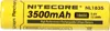 A yellow battery with black text and markings. Voir les images du produit