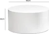 Couchtisch FineBuy Sofatisch MONOBLOC Weiß Hochglanz 60 cm Produktbild-Vorschau 3