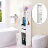 80x15,5x15CM Meble łazienkowe Szafka WC Biała drewniana Podgląd zdjęcia produktu 7