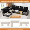 Merax L/U-förmiges Ecksofa 6-Sitzer, mit Abnehmbarem Produktbild-Vorschau 8