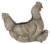 Clayre & Eef Blumentopf Huhn 46x30x38 cm Grau Kunststoff Produktbild-Vorschau 1