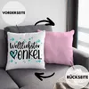 Trendation - Bester Onkel Deko-Kissen mit Füllung 40x40 Produktbild-Vorschau 2