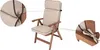 Close-up views of a chair cushion's stitching and tie. Produktbild-Vorschau