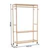 Kondela Garderobenorganizer Melar - Bambus Produktbild-Vorschau 2