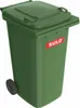 Grand conteneur à déchets 240l vert en PE basse pression Voir les images du produit 3