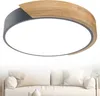 UISEBRT Plafonnier LED blanc froid 48W en bois avec Voir les images du produit 1