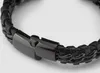 SERASAR | Bracciale in pelle da uomo [Acciaio] con doppia Anteprima dell’immagine prodotto 13