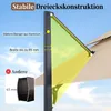Ombrellone COSTWAY 300x300 cm, ombrellone a braccio Anteprima dell’immagine prodotto 7