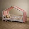 Hausbett Himmel LIAN in rosa - Betthimmel aus 100% Produktbild-Vorschau 1