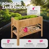 Vyvýšený záhon s policí 119x53x90cm - hnědý Náhled obrázku produktu 4