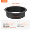 A diagram of a black fire pit ring with dimensions and specifications. Voir les images du produit