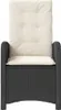 Gartensessel Verstellbar mit Kissen Schwarz Poly Rattan Produktbild-Vorschau 4