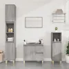 vidaXL Badschrank Grau Sonoma 30x30x100 cm Holzwerkstoff Produktbild-Vorschau 2