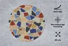 MuchoWow® Mauspad Mousepad Mittelmeer - Mosaikmuster 50x50 Produktbild-Vorschau 3
