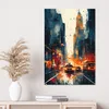DEQORI Hybrid Leinwand Bild 60x90 cm 'Metropolenrausch' Produktbild-Vorschau 4