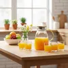 Vilde | Carafe en verre - Avec couvercle - Transparent - Voir les images du produit 8